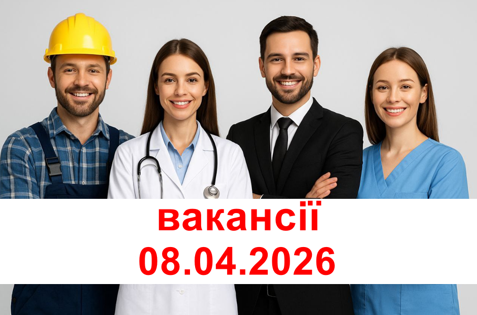 ВАКАНСІЇ 08.04.2026