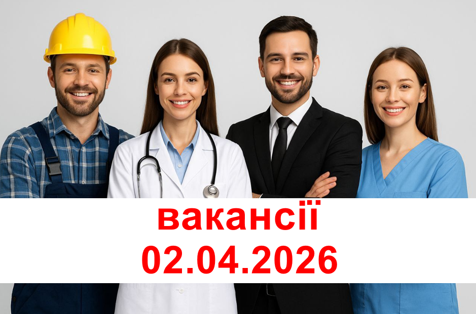 ВАКАНСІЇ 02.04.2026