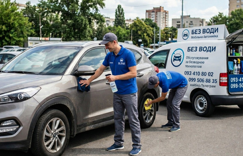 На мобільну автомийку (БЕЗ ВОДИ) потрібні працівники