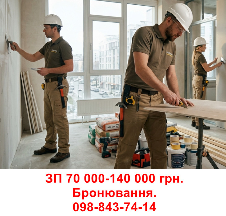 Працівники по оздобленню та ремонту приміщень