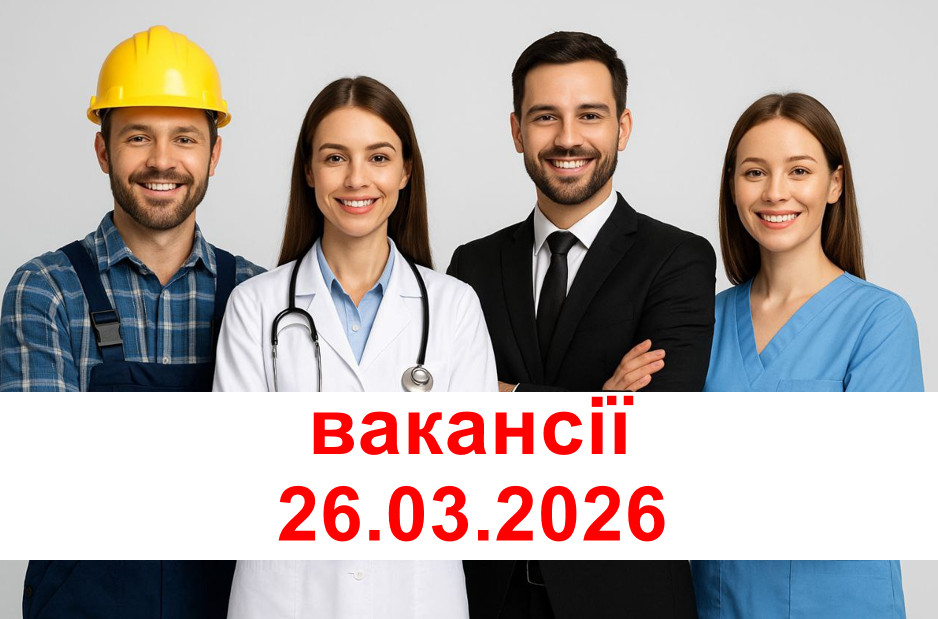 ВАКАНСІЇ 26.03.2026