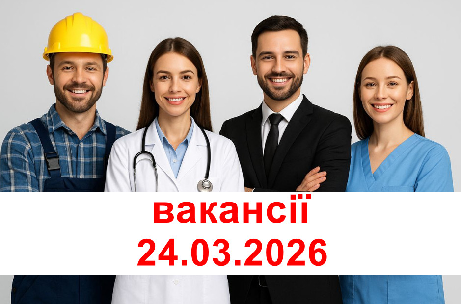 ВАКАНСІЇ 24.03.2026