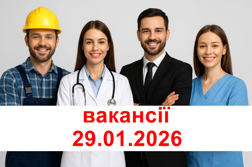 ВАКАНСІЇ 29.01.2026
