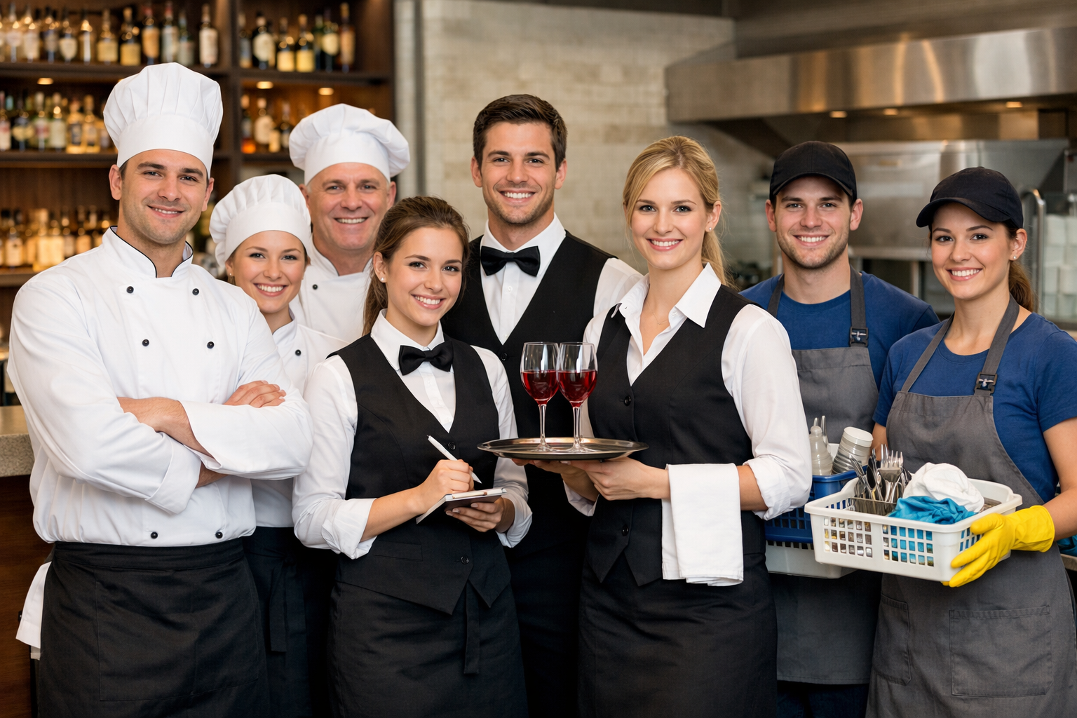 Кухарі-універсали, офіціанти, посудомийники, технічні працівники