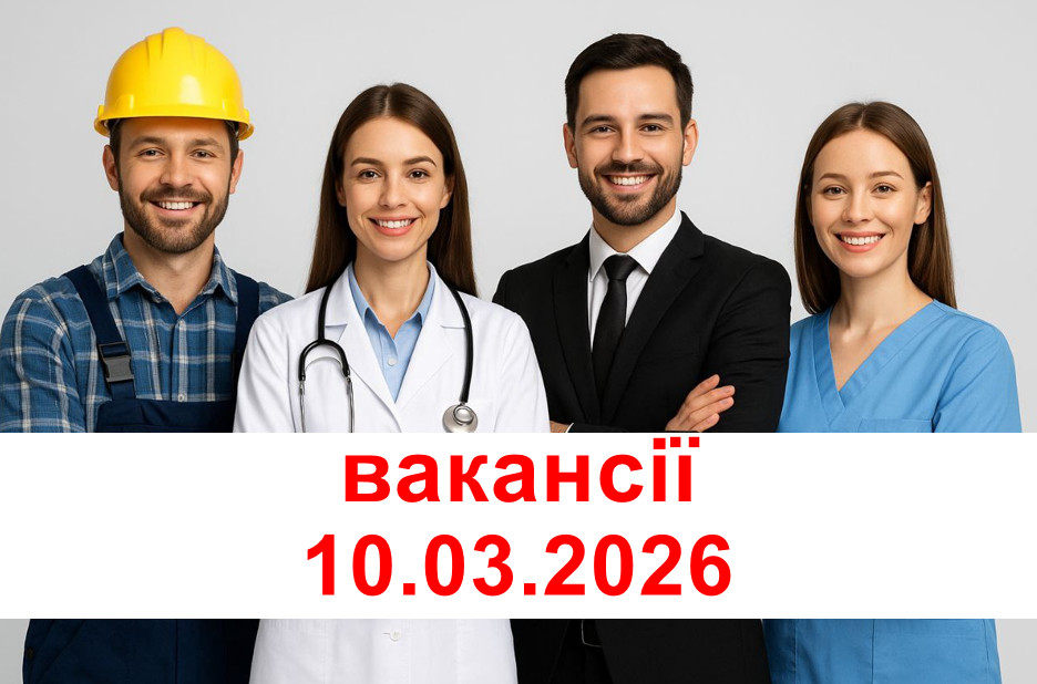 ВАКАНСІЇ 10.03.2026